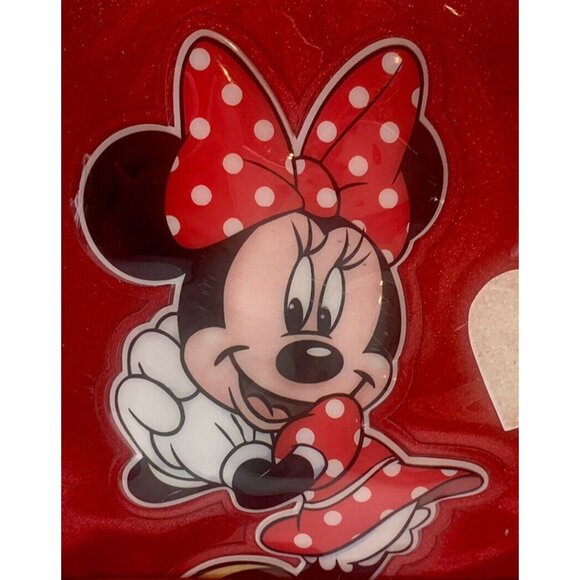 Disney Parks Minnie Mouse Red & White Polka Dot Glossy Girls Backpack - Picture 2 of 9